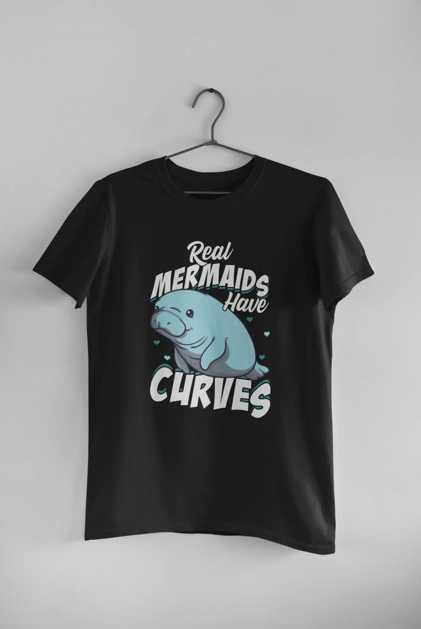 Manatee T Shirt Ocean Animal Sea Cow Real Mermaids Have Curves