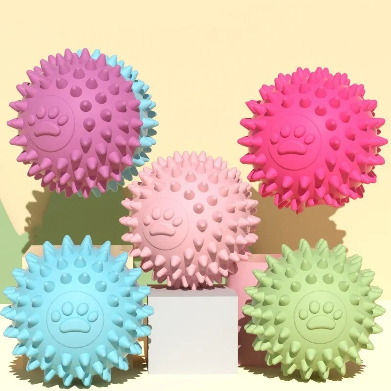 Puppy Chewing Ball Interactive Dog Chew Toy Bite Resistant Teeth Cleaning Boredom Relief Small Medium Large Dogs Pet Supply