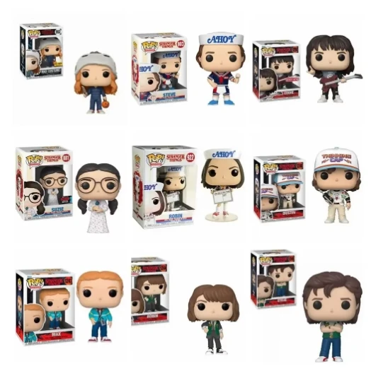 Funko pop NEW arrivals Battle Eleven 826# 511# 421# Dustin&Dart 593# Steve 803# Dustin 804# 424# 828# Action Figure Toys