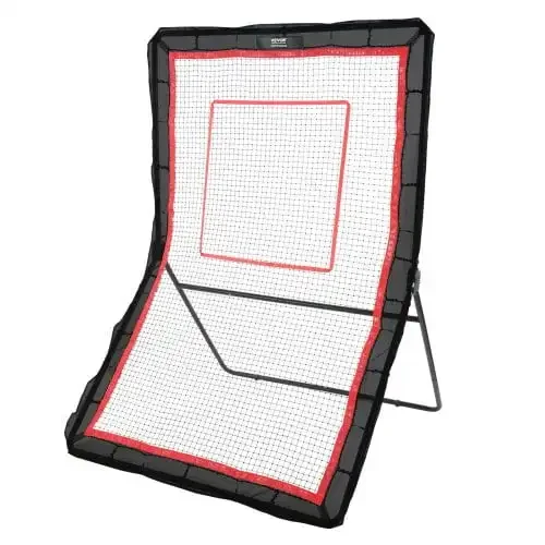 Lacrosse Rebounder for Backyard, 5x7 Ft Volleyball Bounce Back Net, Pitchback Throwback Baseball Softball Return Training Screen