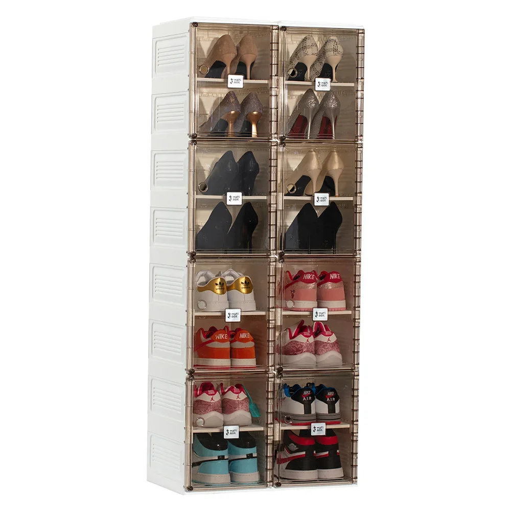 China manufacturer ANTBOX supply Foldable Shoe rack shoe organizers made of PP plastic