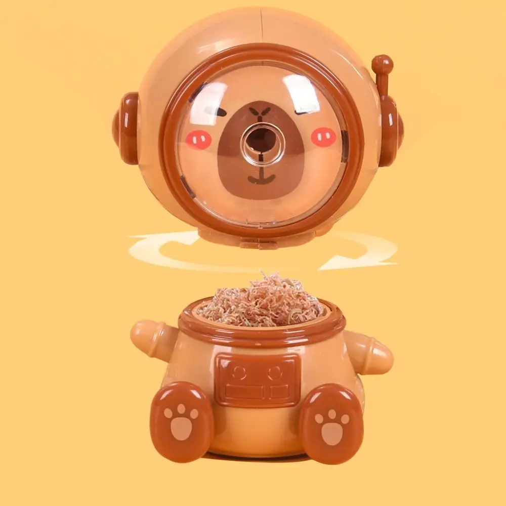 Automatically Enters Lead Capybara Pencil Sharpeners Korean Style Large Capacity Hand-cranked Pencil Sharpener Cute Cartoon