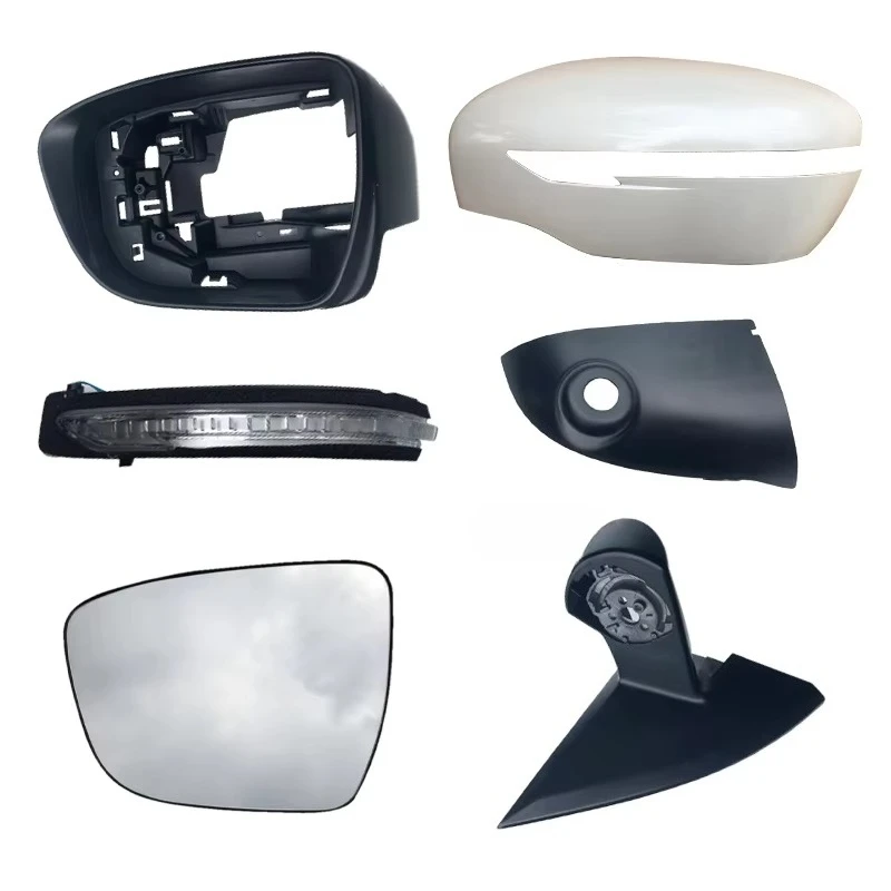 Left Right Heated Mirror Glass Frame Mirror Cover Turn Signal Light For Nissan Qashqai X-Trail 2014 2015 2016 2017 2018-2020