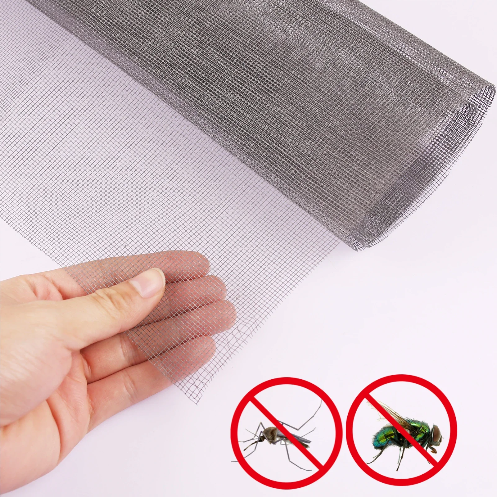 DIY Large Size Window Screen Mesh Pet-Proof Mosquito/Insect Resistant Durable Suitable for Balconies Gardens Bedroom Window Door
