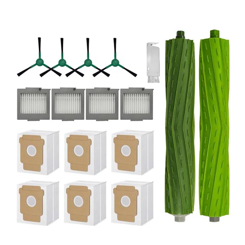 

A76G-Sweeping Machine Accessories(17 Pcs) For Irobot Roomba Plus 504 Vac/Max 705 Vac-Main Side Brush Filter Dust Bags