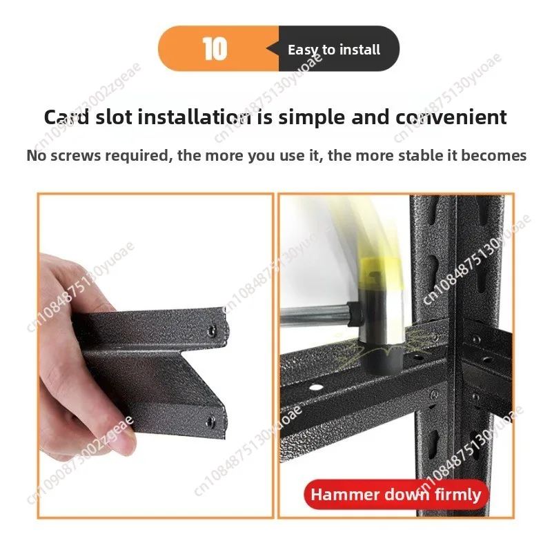 Household Shelf Shelf Steel Multi-layer Storage Rack Floor to Floor Warehouse Balcony Storage Rack Commercial Iron Shelf