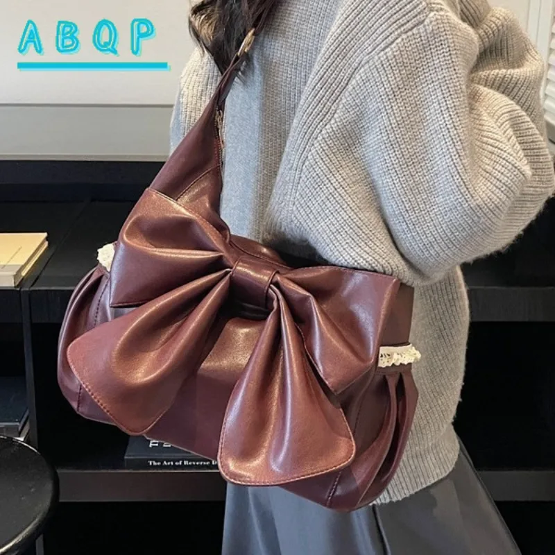

New Women's Shoulder Bag Luxury Brand Bow Fashion Trend Women's Handbag Large Capacity Casual Women's Bag High Quality