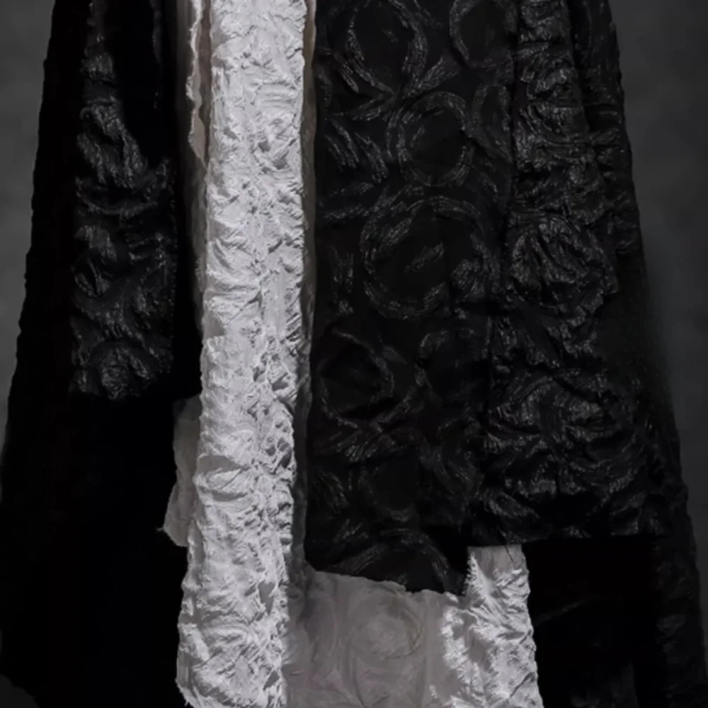 

Трехмерная рельефная креативная ткань для одежды, ветровка, куртка, сумка, дизайнерская оптовая продажа, ткань на метр, материал для шитья своими руками