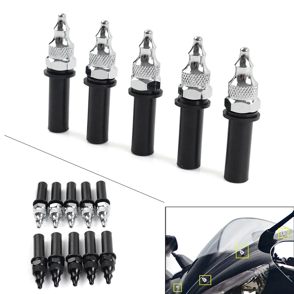 5 Pcs Motorcycle Windshield Well Nut Bolt Screws Hardware Kit For Harley Davidson Road Glide