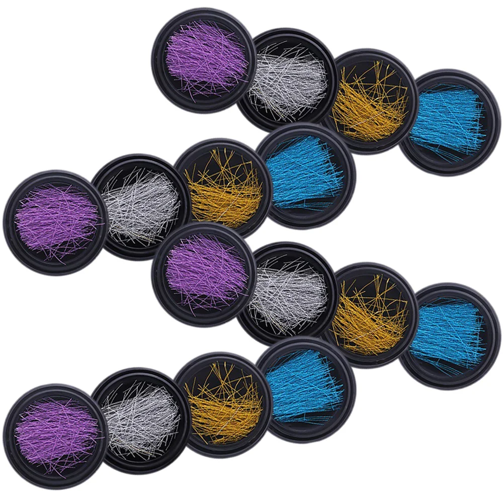 

DIY Nail Art Metal Threads 16 Boxes Decorations for Fingernails Unique Patterns Shiny Style Nail Striping Tape