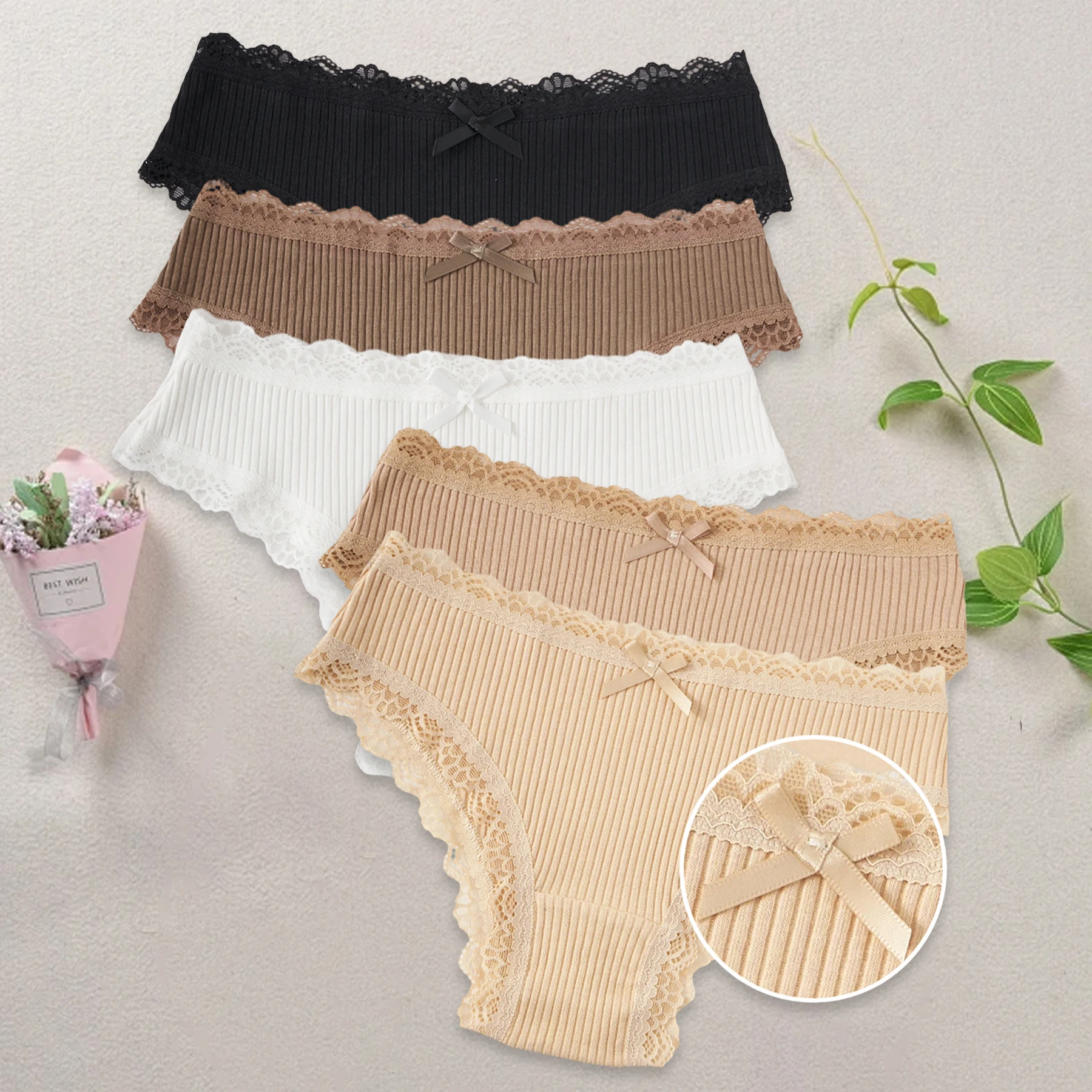 Thumbnail 3 - #26 Best Womens Lace Trim Comfort Panties to Buy In 2026