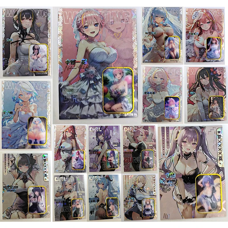 Anime Goddess Story Elysia Yae Miko Ganyu Hms Cheshire Yor Forger Film Card carte da collezione regali di compleanno di natale giocattoli da gioco