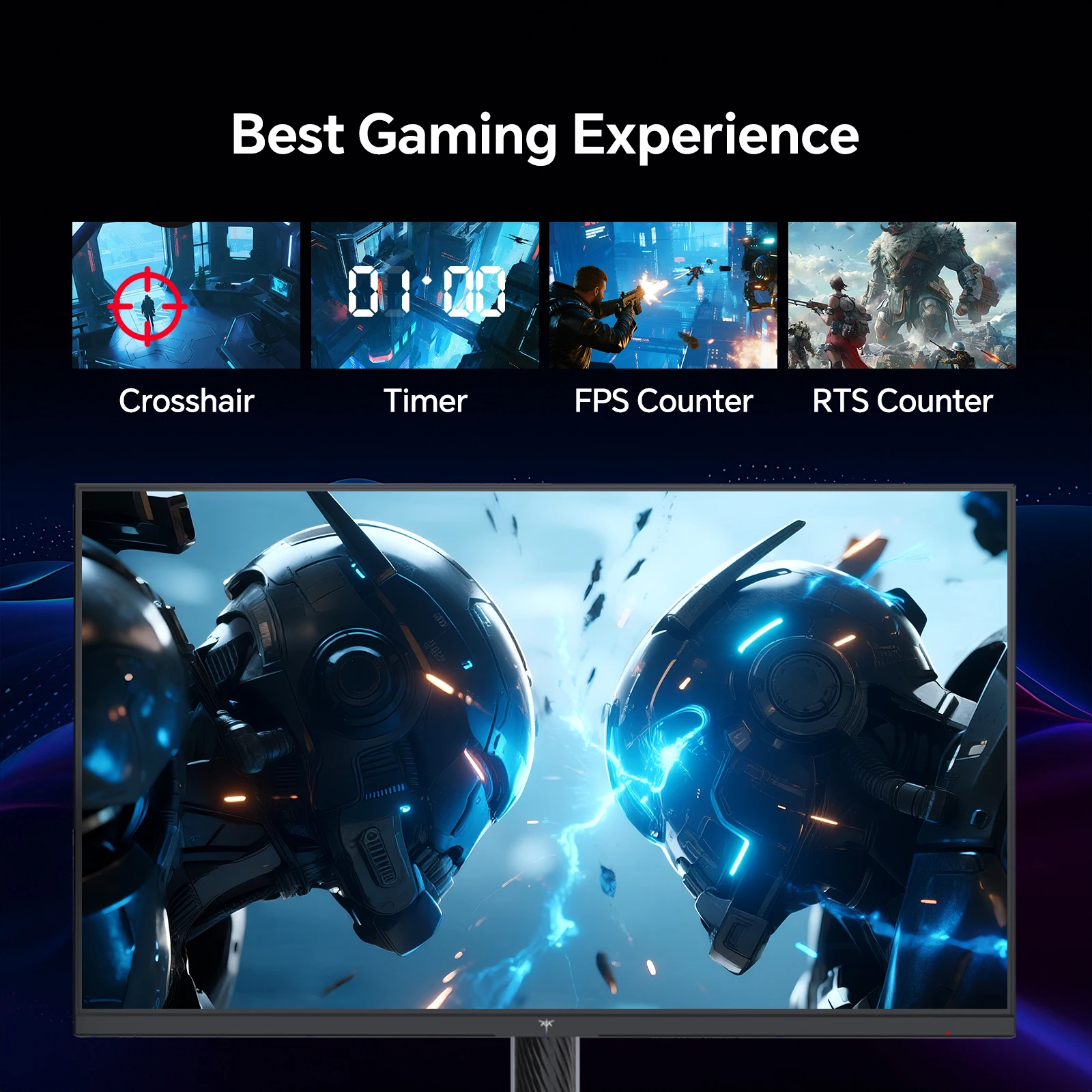 شاشة ألعاب KTC مقاس 27 بوصة، شاشة 1440 بكسل مع مكبرات صوت تصل إلى 210 هرتز، شاشات كمبيوتر سريعة IPS 1 مللي ثانية H27T6 #5