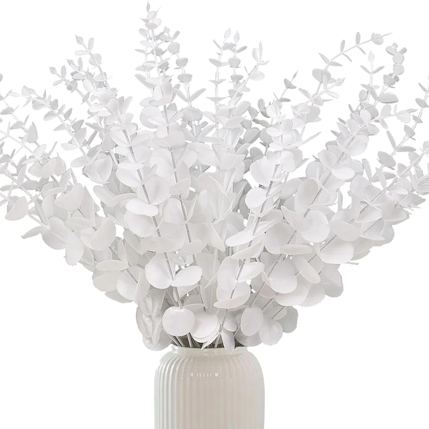 

10Pcs Multicolor Artificial Eucalyptus Leaves Faux Greenery Branch Wedding Party Bride Bouquets Garden Home Vase Table Diy Decor
