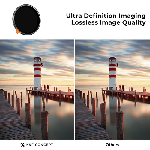 Imagen 2 del producto K&F Concept NANO-X ND2-ND400 Filtro de densidad neutra Variable ilimitado 8K HD con hebilla de ajuste Ajuste con precisión de apertura