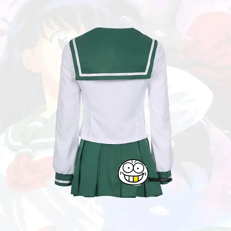 Anime Cosplay Costume InuYasha Kagome Higurashi Women Girls Uniform Shirt Skirt Suit Halloween Carnival Cosplay Costume Adult