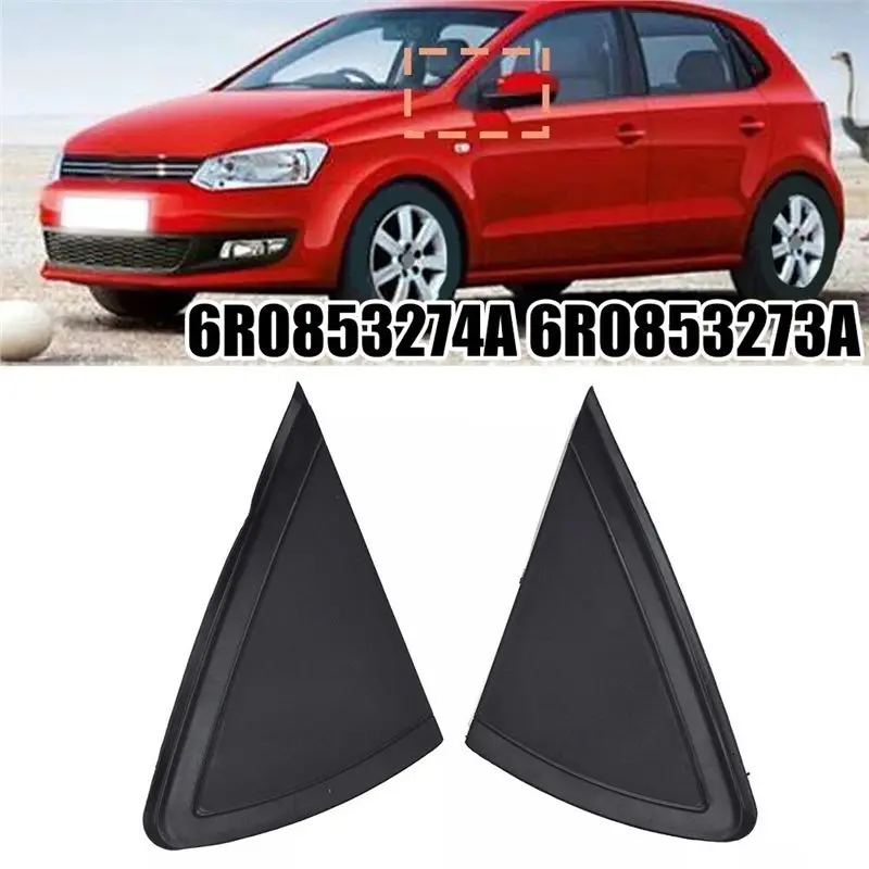 Reliable Car Mirror Molding Trim Cover Triangle 1 Pair For For Polo 6R 6C 2011-2018 6R0853273A 6R0853274A