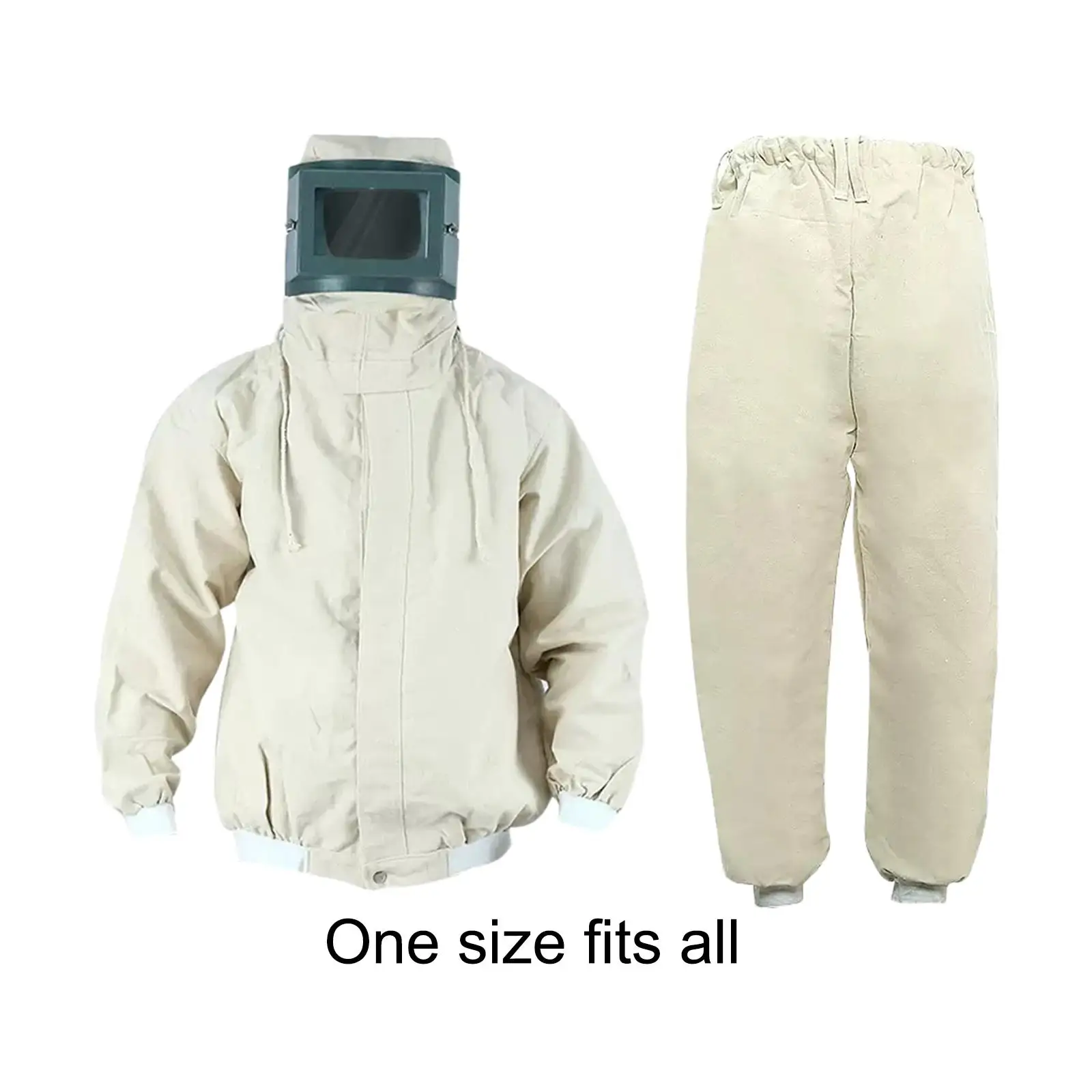 Imagem -06 - Sand Blasting Suit Canvas Dust Protective Face Cover Sandblasting Roupas para Jateamento de Ferro Fundido Carpintaria Trabalho Moagem