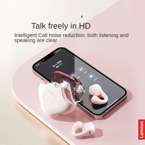 Imagen 2 del producto Lenovo XT61 auriculares Bluetooth 5,3 con reducción de ruido auriculares deportivos para juegos Control táctil ganchos para las orejas auriculares impermeables