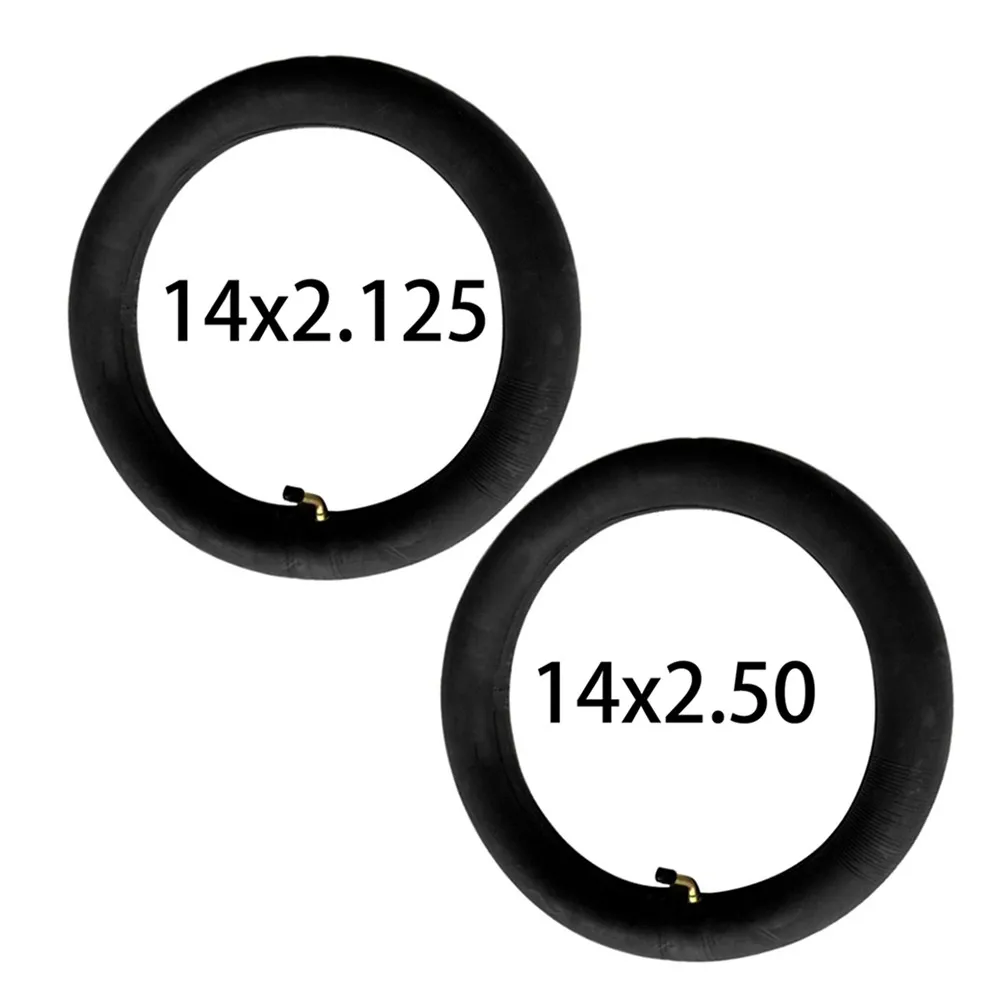 14*2.125/2.50 Butyl Rubber Inner Tube With A Bent Valve Stem For Electric Bike Electric Scooters Inner Tube Cycling Accessories