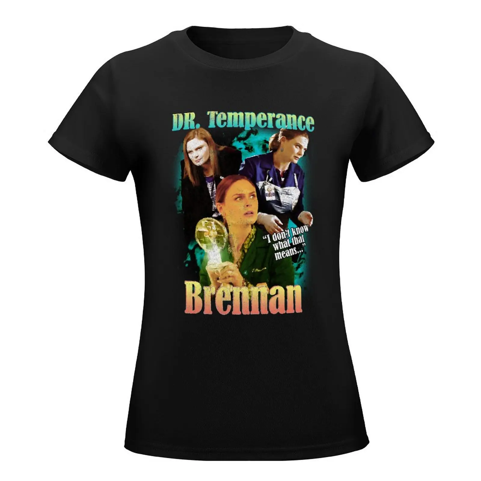 VINTAGE - Bones, Dr. Temperance Brennan T-Shirt sublime korean fashion spring clothes Women 2024