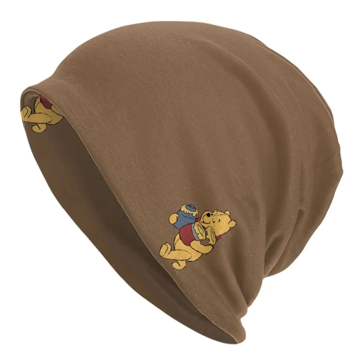 

Custom Winnie The Pooh Cartoon Skullies Beanies Caps Cool Winter Warm Men Women Knit Hat Adult Unisex Bonnet Hats