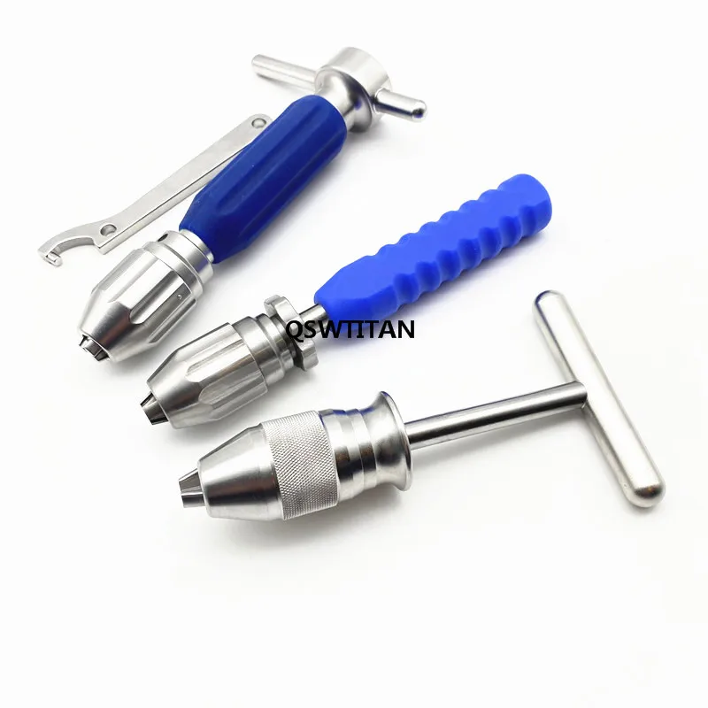 Intramedullary Pin Self-locking Device Universal Hand Drill Chuck Handle for Intramedullary Pin Insertion Veterinary Instrument