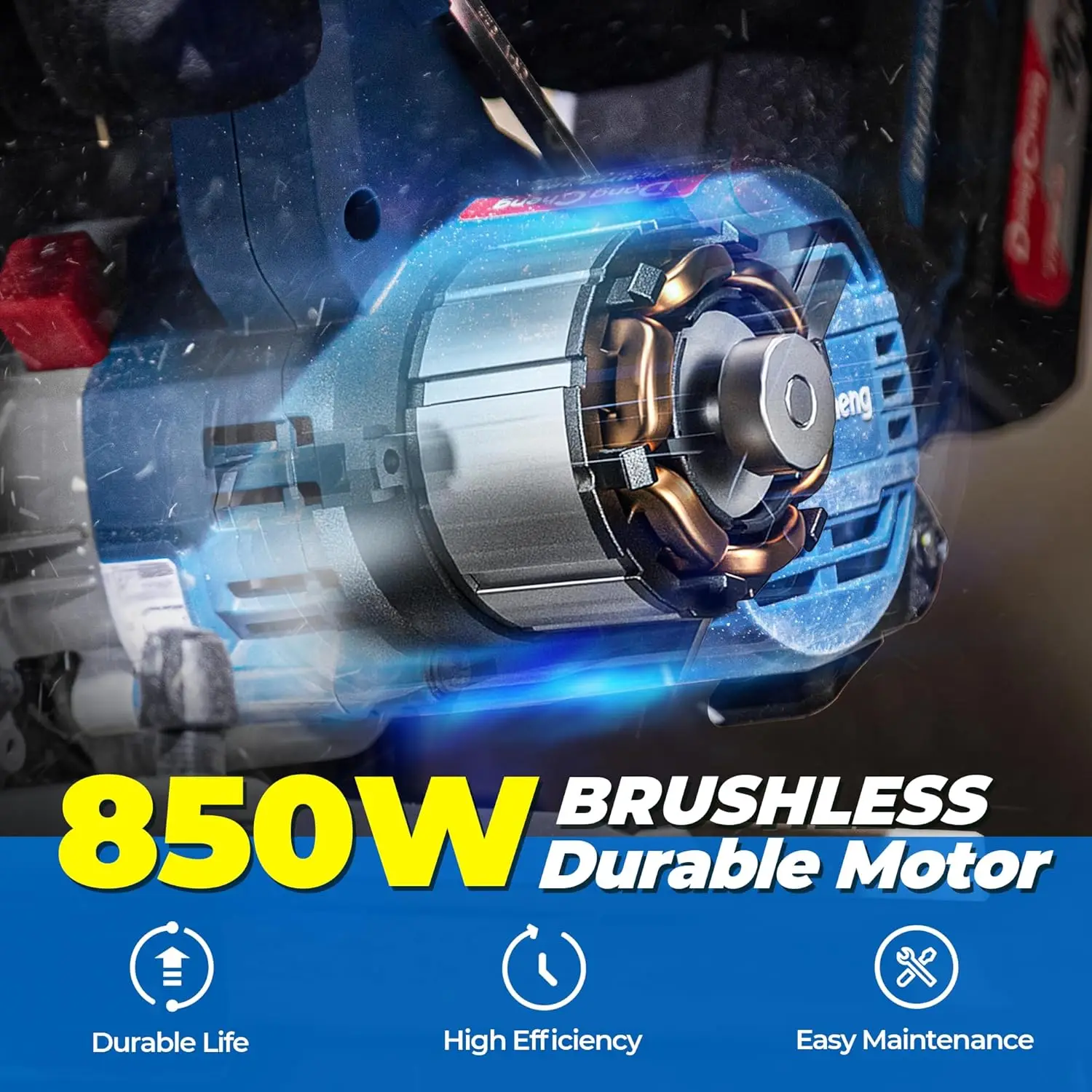 Cordless Circular Saw 7-1/4-Inch 5,000 Rpm, Cutting Depth 65mm, 0-45° Adjustable, with Dust Collection Adaptor,New Popularity