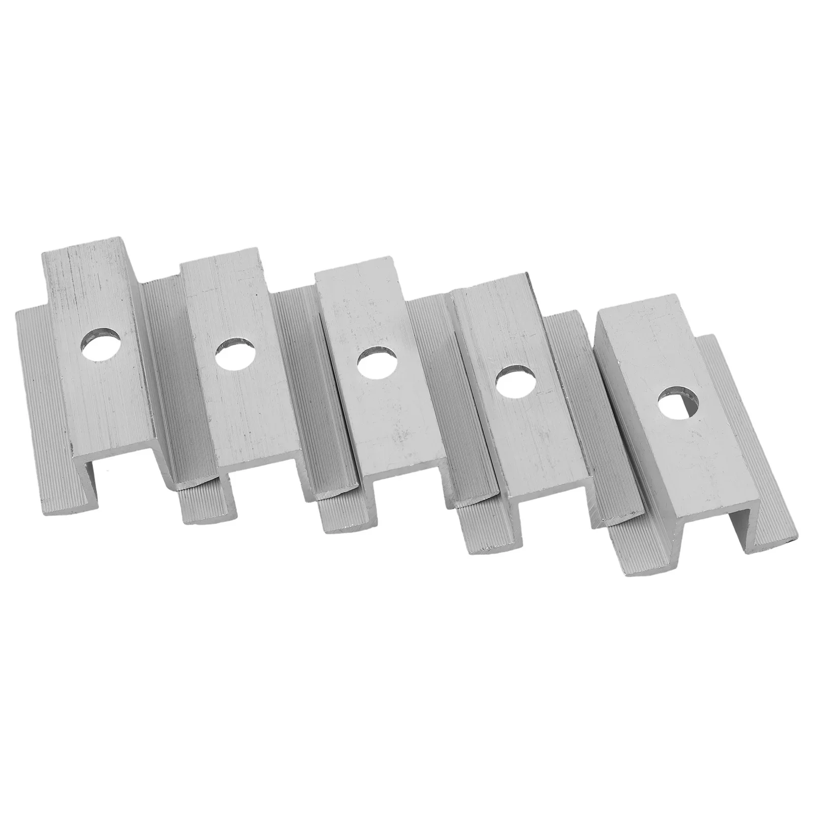 4/10Pcs Solar Middle Clamps For PV Frame Height 25 - 50mm Aluminum Photovoltaic Bracket Solar Panel Mounting Brasket Accessories