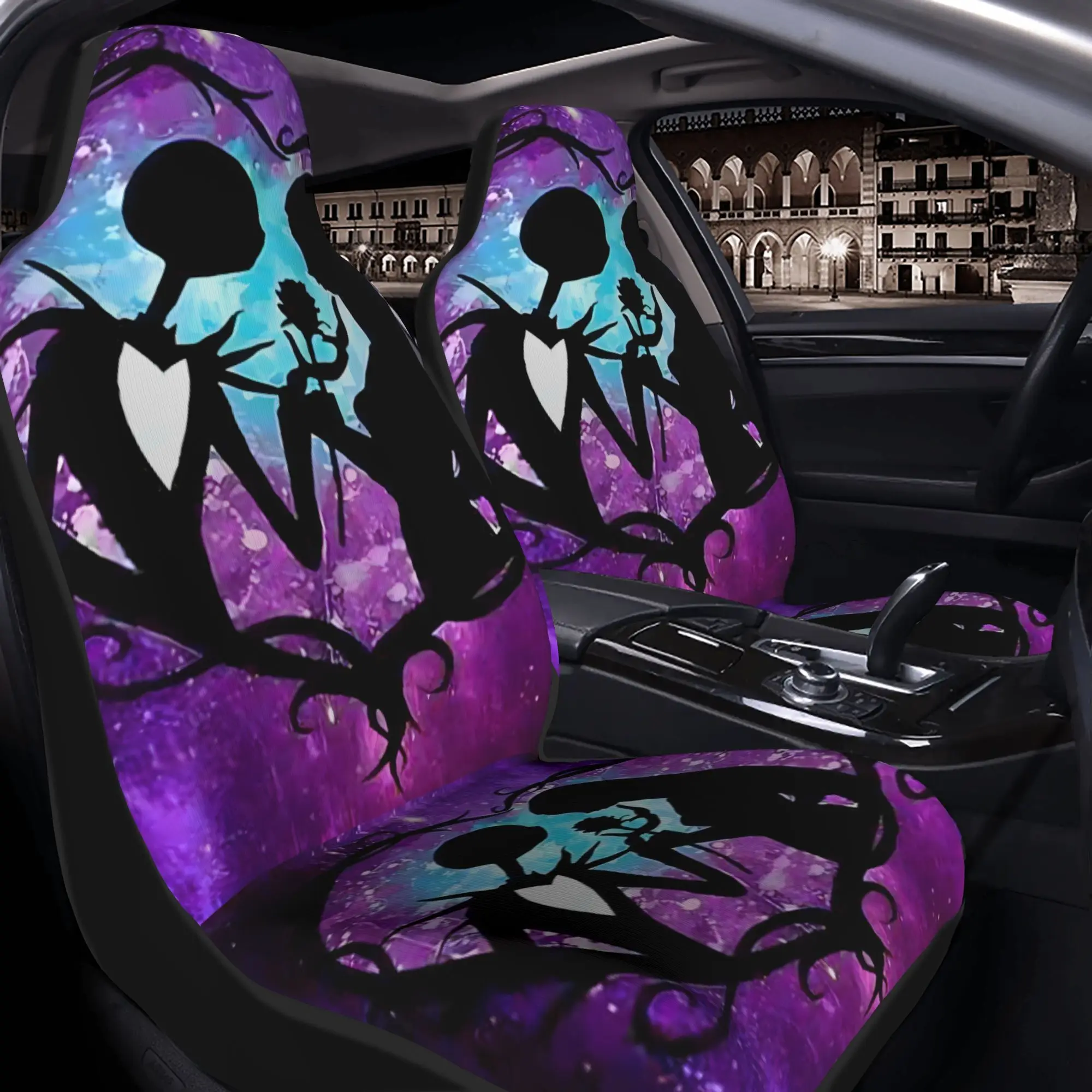 

[Осанторизованные] 1 шт. Передние чехлы для автомобилей с принтом на тему Джека — простота установки, эластичная посадка, подходящие для седанов, внедорожников и различных транспортных средств