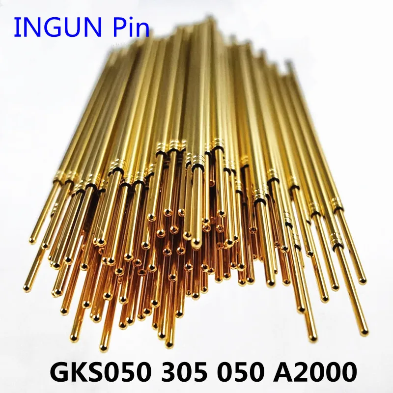 

100PCS INGUN Probe GKS050 305 050 A2000 Straight Up Round Head Spring Test Needle Outer Diameter 0.78mm Length 43mm For Testing