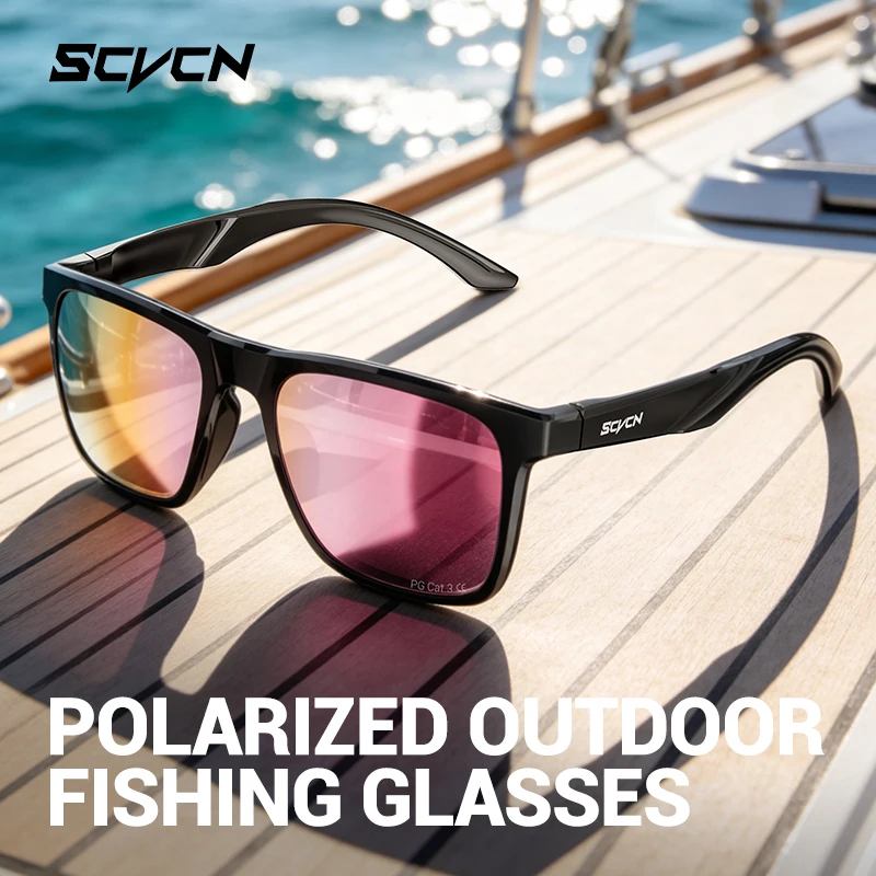 Image of SCVCN Neue Outdoor Polarisierte Sonnenbrille Sport-Fahrradbrille Herren MTB Rennrad-Kletterbrille Damen Wanderbrille UV400 Pickleball-Schutzbrille