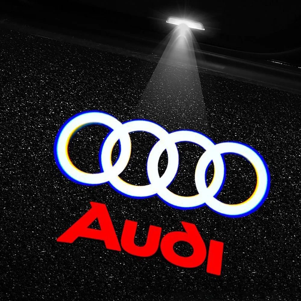 Car Door Decoration Laser Projector Logo Lights LED HD Welcome Lamp For Audi A1 A3 8P 8V A4 A5 A6 A7 A8 Q3 Q5 Q7 Q8 Sline TT RS