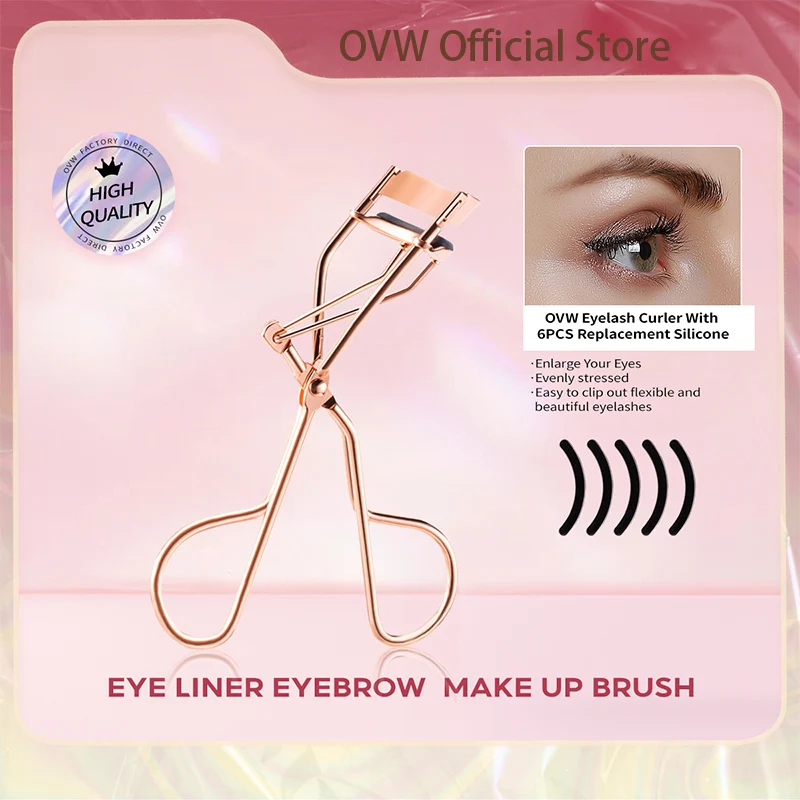 OVW 1PCS  Eyelash Curlers Eye Lashes Curling Clip Eyelashes Curler Cosmetic Beauty Makeup Tool