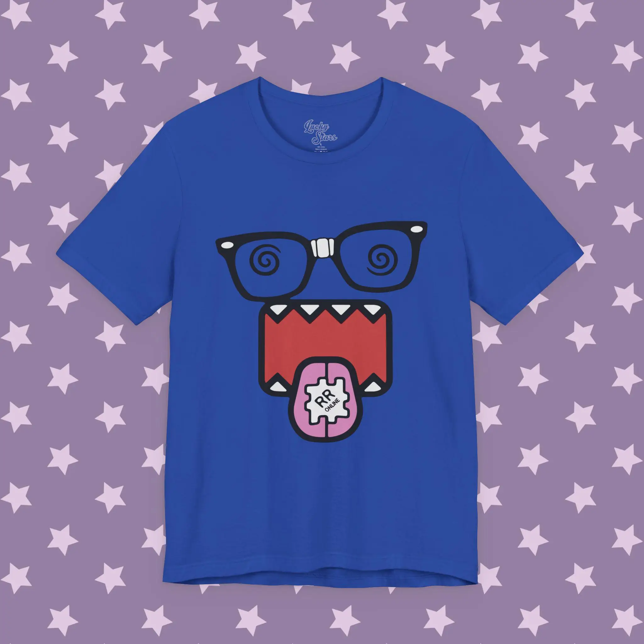 Dizzy Domo Kun Tshirt - Unisex Emo Scene Y2k Fashion Tshirt - 2000's Vintage Cartoon Hot Topic