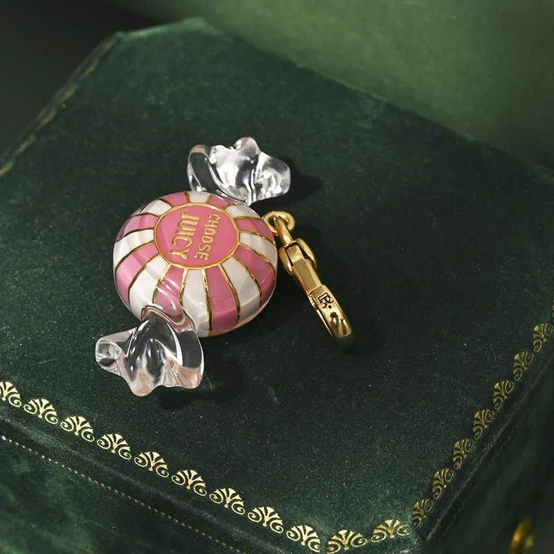 Innocent cute jewelry enamel glaze candy pendant sweet keychain necklace