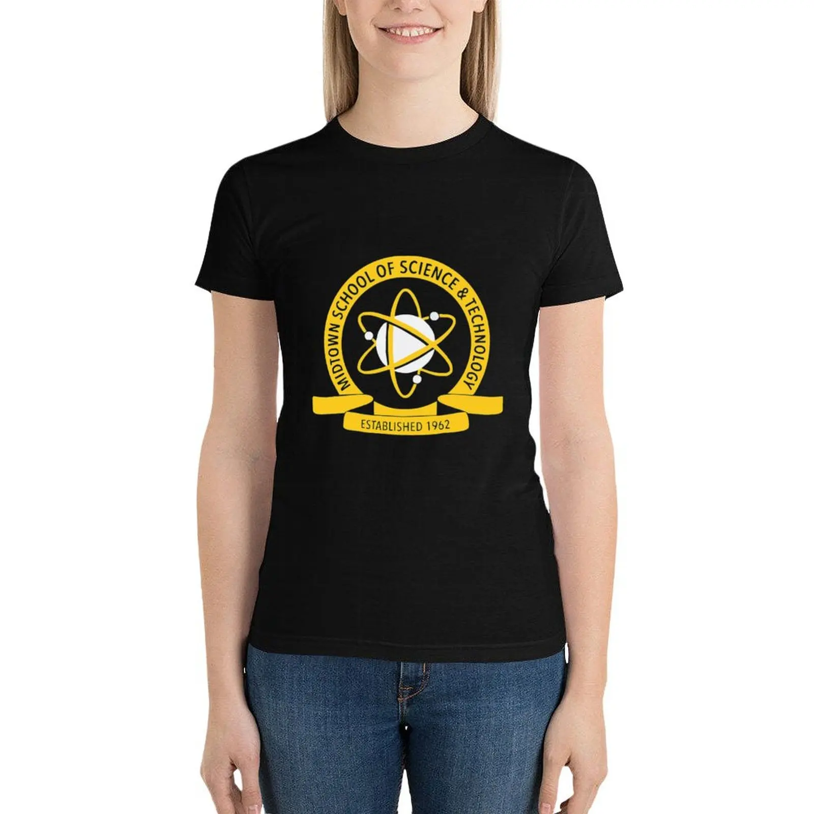 midtown school of science and technology T-Shirt Aesthetic clothing oversized black t-shirts for Women