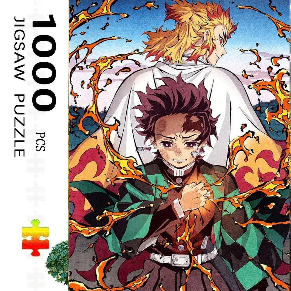 

1000 деталей пазла «Истребитель демонов» для домашнего декора, развивающие игры для взрослых, семейные развлечения, напольные пазлы, развивающие игрушки для детей