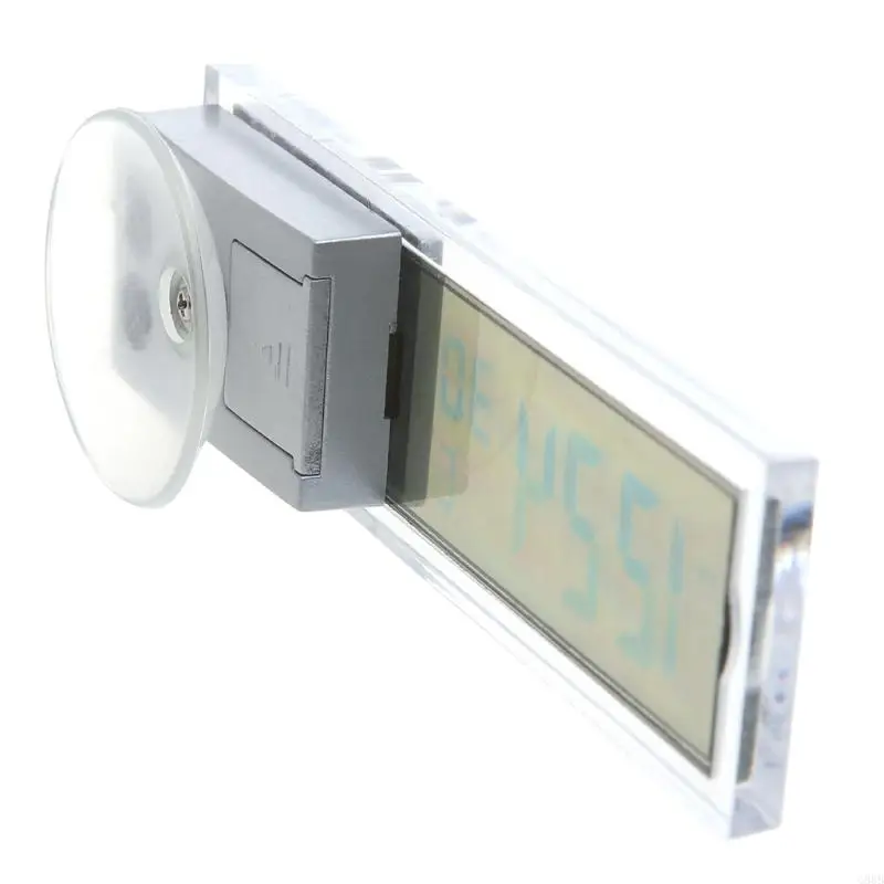 G88B MINI 2 في 1 LCD Auto Car Cart Clock Clock + مقياس حرارة Cuction Cup