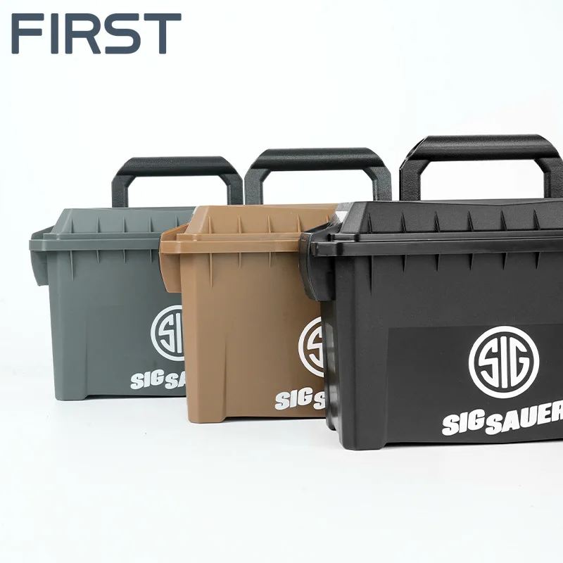 

Tactical Plastics PP Ammo Box Waterproof Dustproof Impact Resistant Suitcase Outdoor Hunting Suitcase For Carry Weapon Accessory