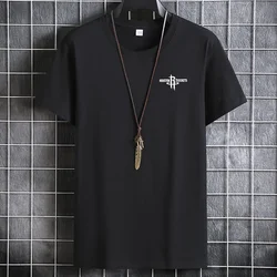 Men's Summer T-shirt 2024 New Fashion Cotton Clothes O-Neck Short Sleeve Male Clothing Couple T-shirt Wholesale Clothes for Men