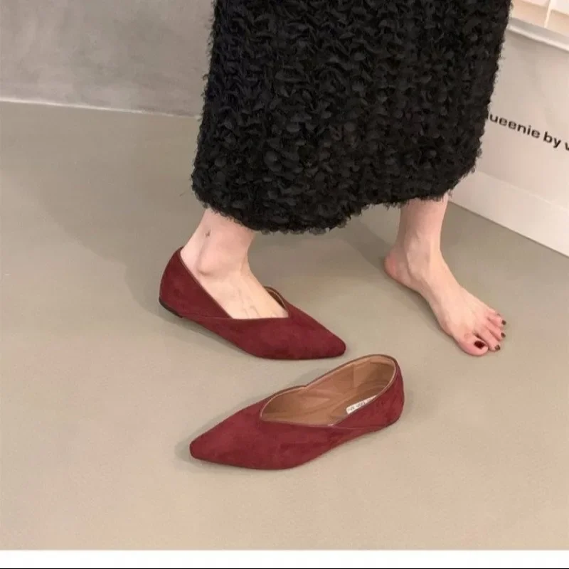 Fashion Women Flats Shoes Pointed Toe shallow Shoes Casual Slip-on Loafers Flats Ladies Mary Jane Shoes Leopard Print Ballerinas