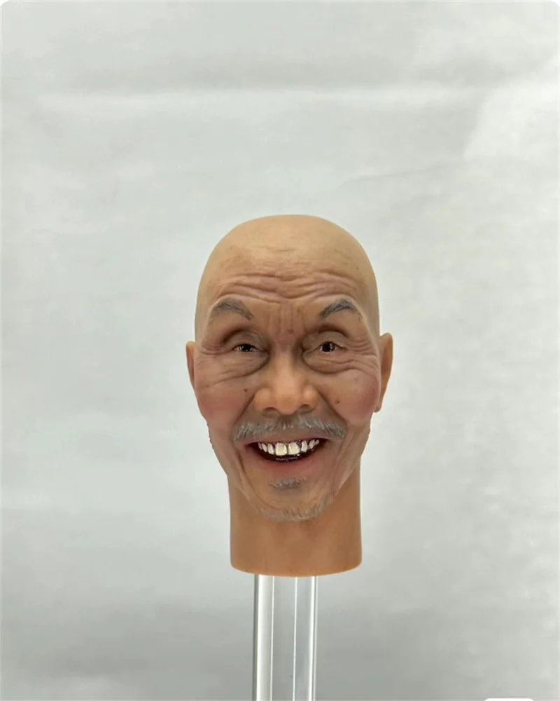 

YYDS 1/6 Male Soldier Toy Head Carving Sculpture Model Accessories For 12'' Action Figure Japan Samurai Ancient Doll In Stock