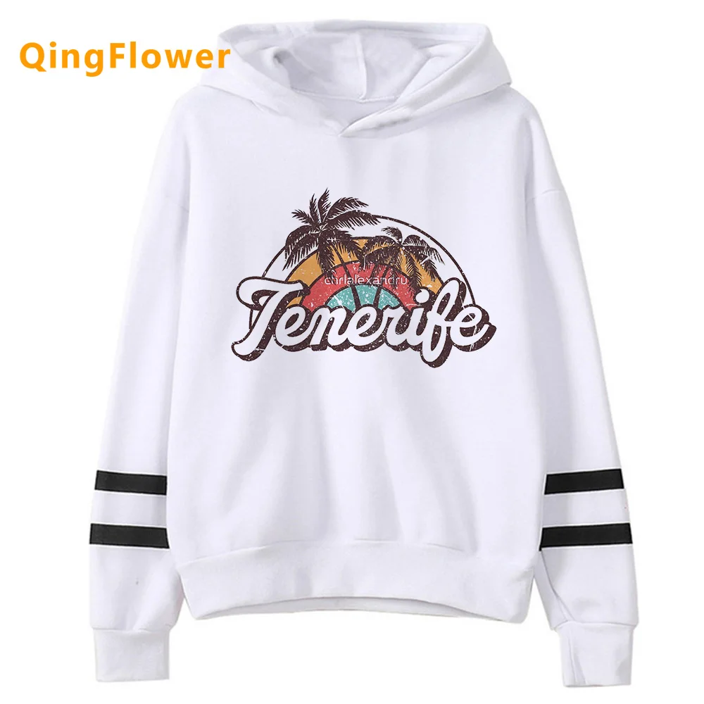 

Tenerife hoodies women graphic gothic Pullover Hooded Shirt female Winter sweater