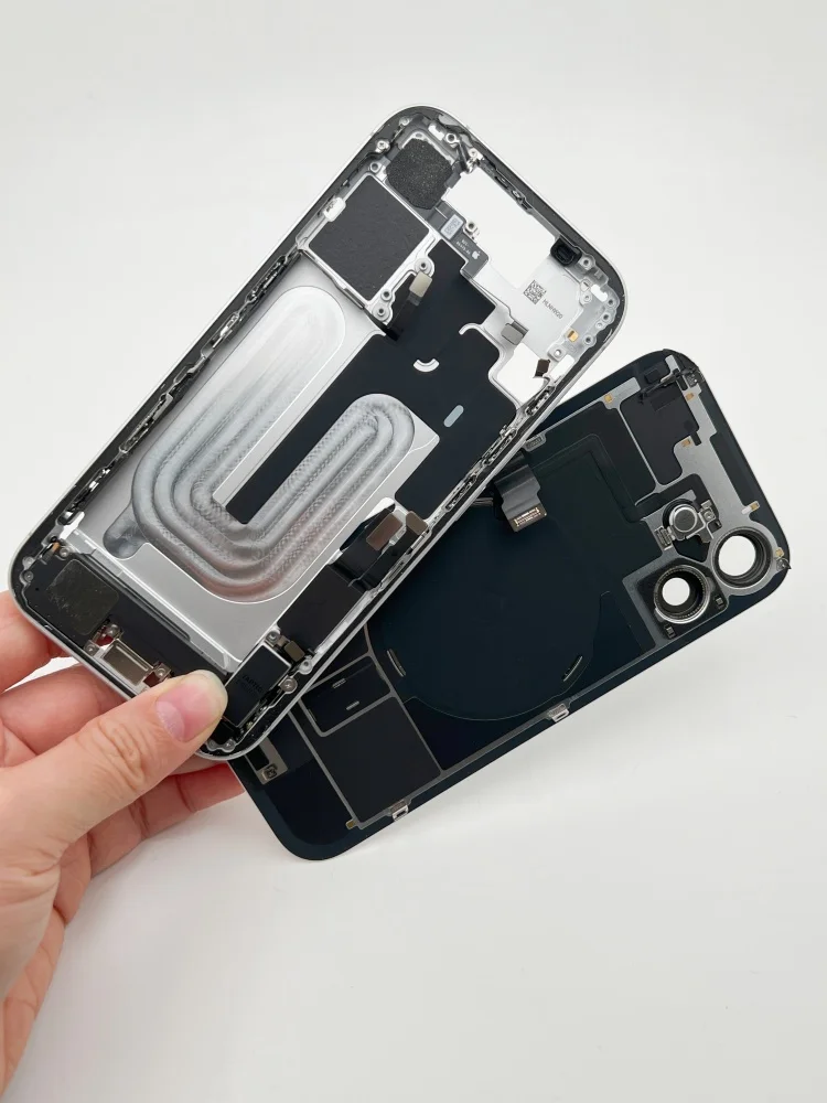 Taken Down Chassic Housing with Back Glass Flex Cable Assembly for iPhone 17 and Air
