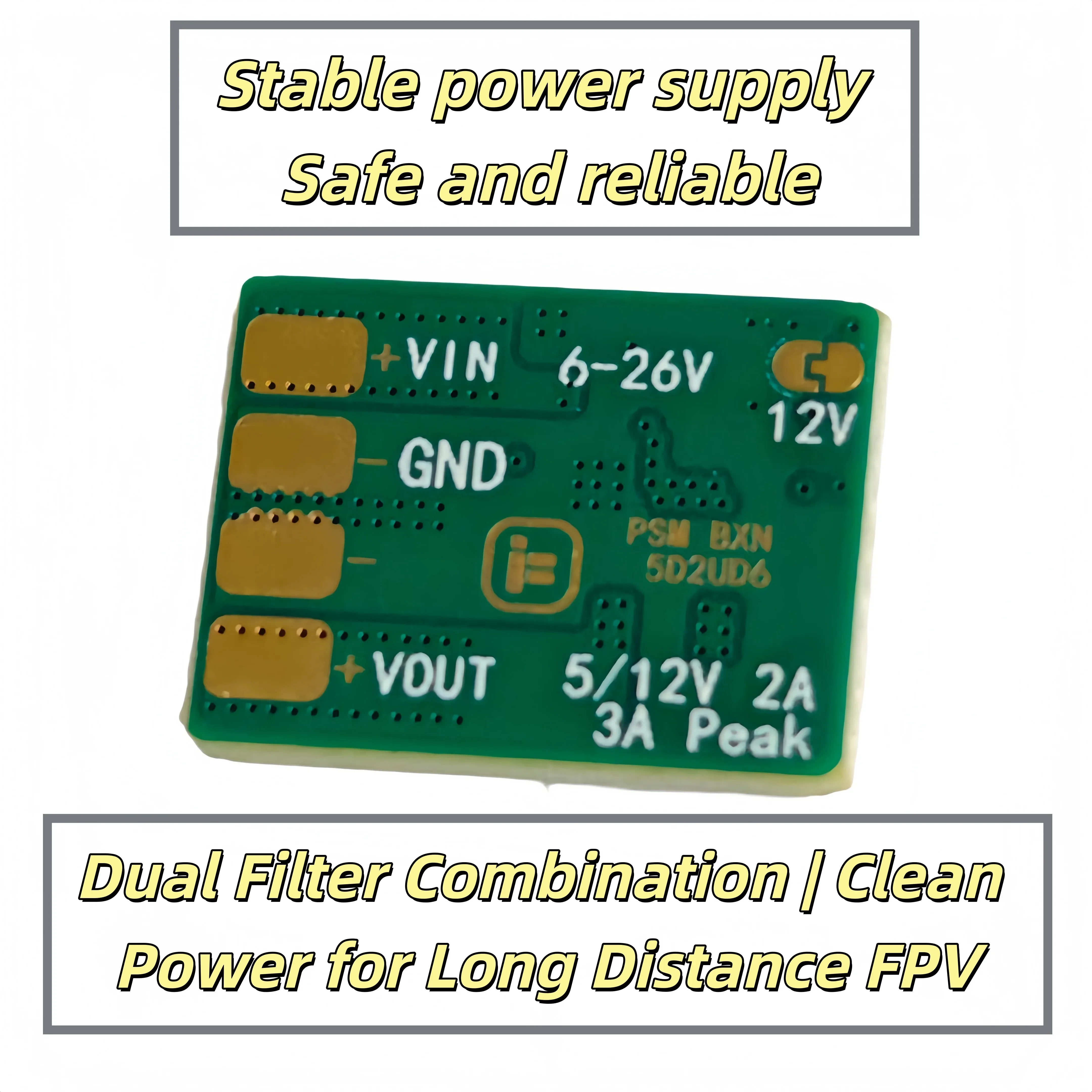 IFlight BLITZ BEC 5V/2A 12V/3A Regulated Power Supply Module Adjustable Step-down ModuleModule For FPV Drones