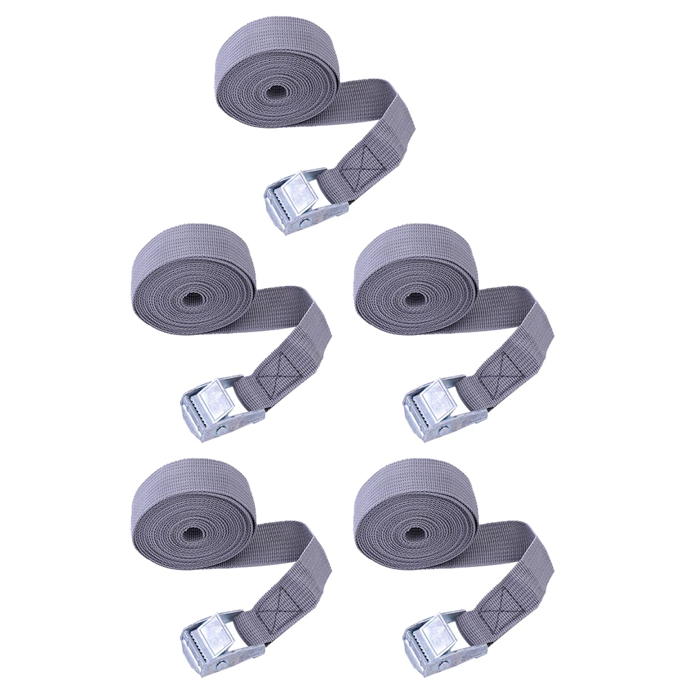 

5 Pcs Cargo Straps Semi Truck Load for Trucks Pickup Tie down Trunk Buckle Lashing Auto Luggage Ratchet Adjustable