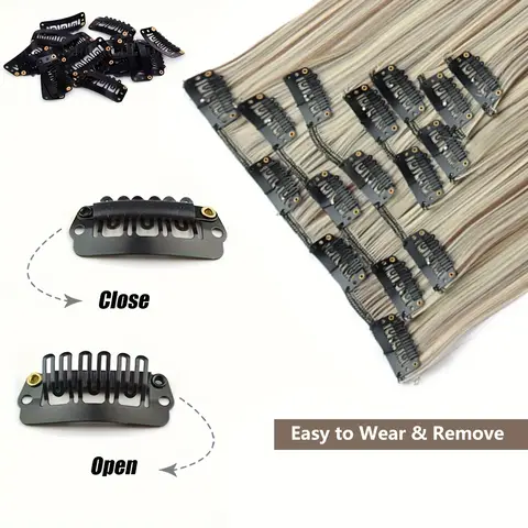 10 best sales blonda hårförlängningar - №2