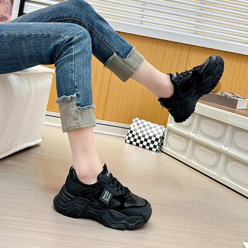 Platform Sneakers Women Fashion Sports Running Shoes Tennis Female Trainers Designer Comfort Thick Sole Athletic Shoe Footwear