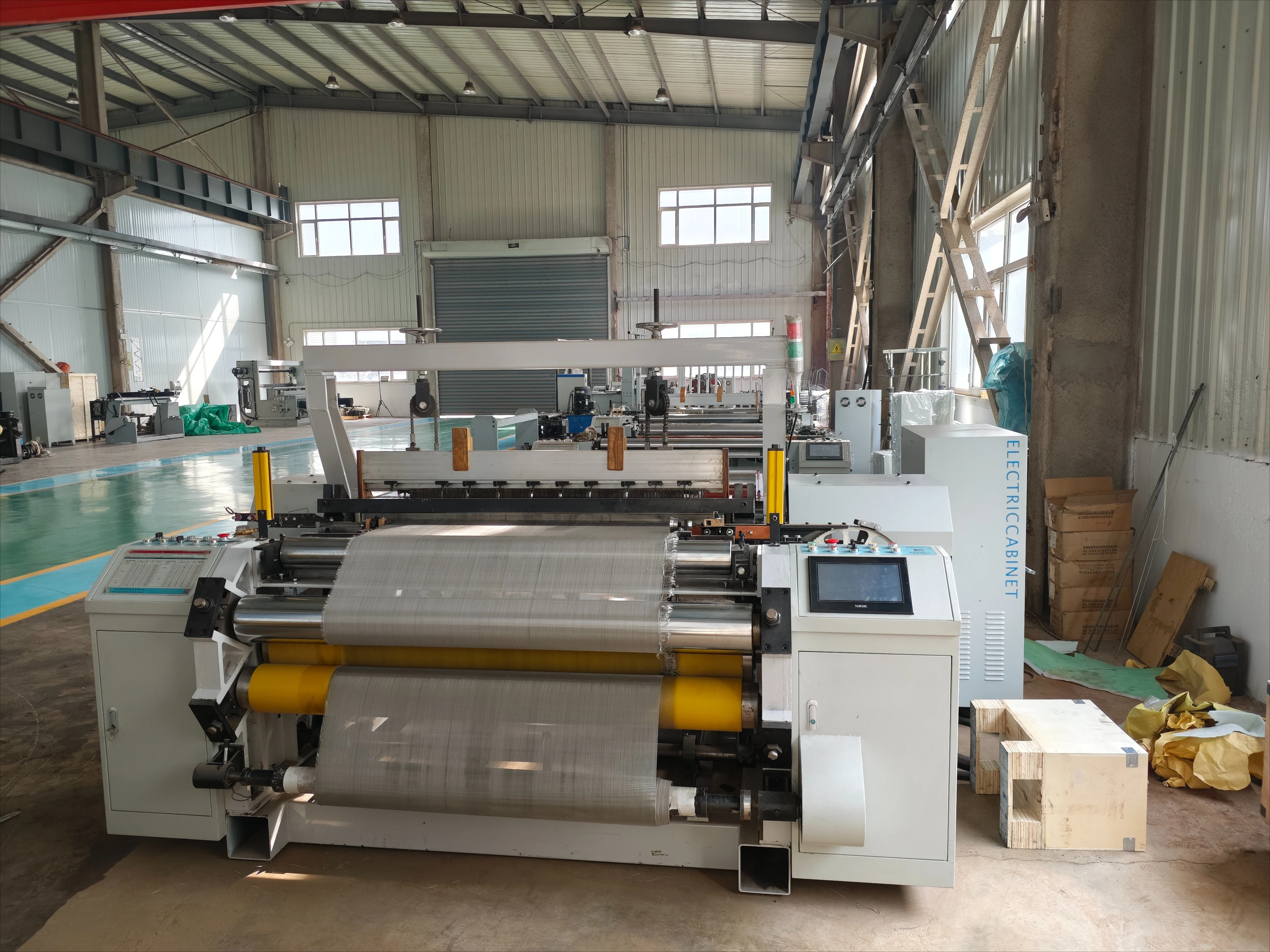 Full CNC Shuttleless Wire Weaving Machine for Stainless Steel Wire Mesh,  Precision Weaving with Custom Width & CE Certified